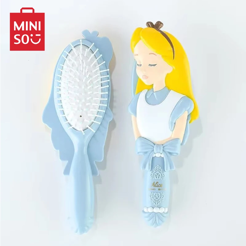 

Disney Princess Alice Air Cushion Combs Miniso Anime Figures Massage Comb Hair Brush Hairdressing Tool Haircare Kids Girls Gifts