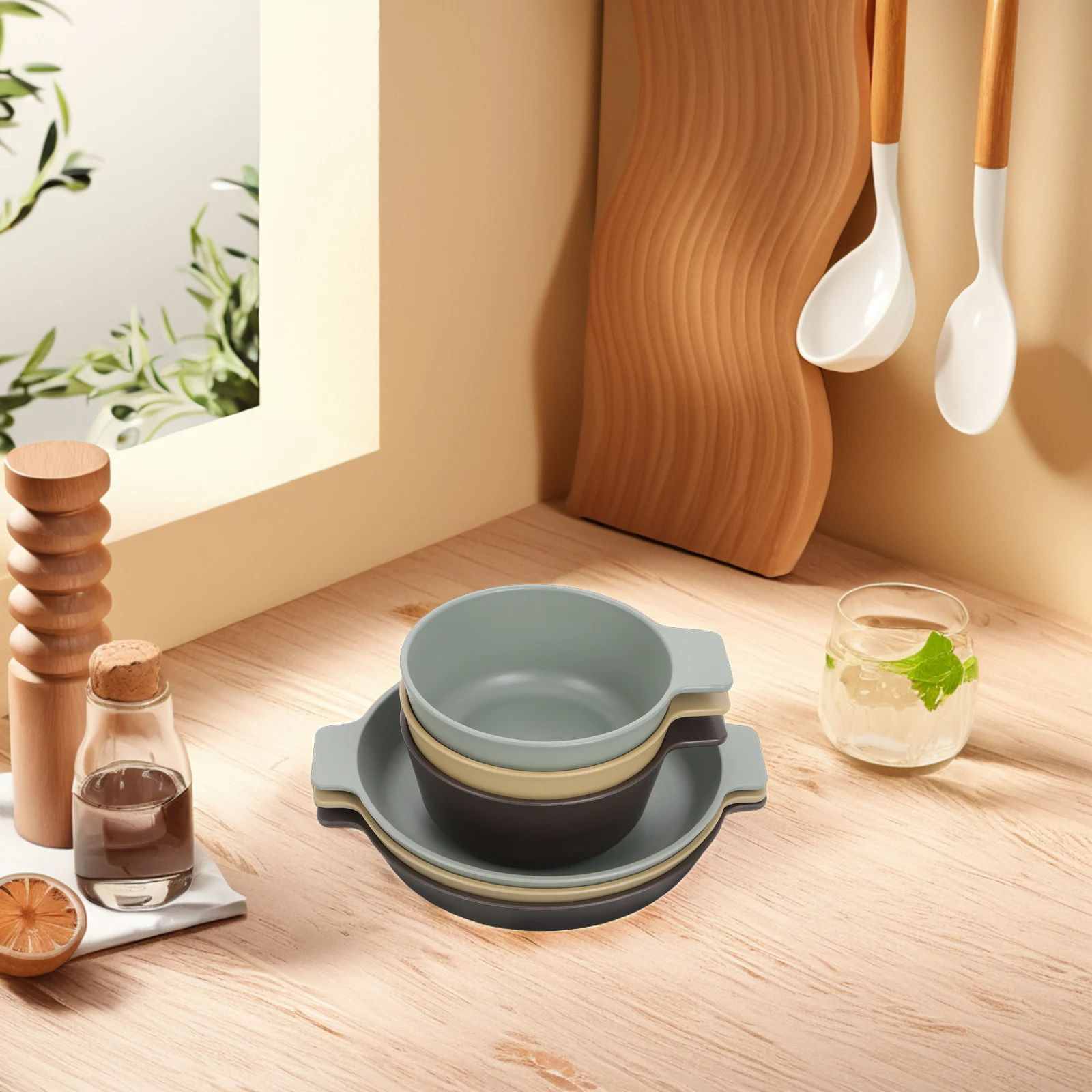 

Outdoor Portable Tableware Dessert Dishes Plate Camping Plates Party Fruit Serving Tray