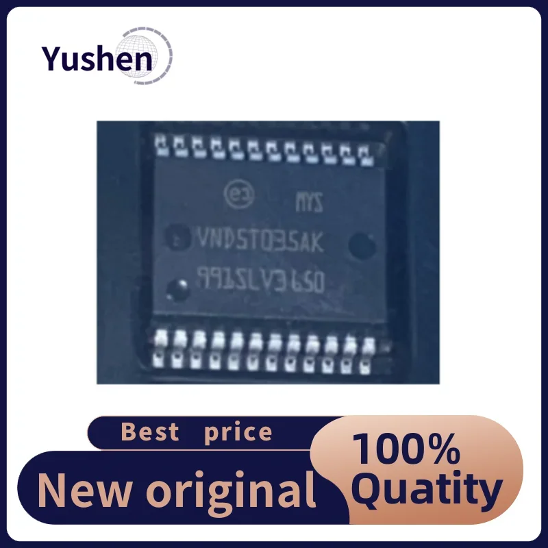 

VND5T035 VND5T035AK VND5T035AKTR-E SSOP24 Vulnerable IC of Automobile Computer Board New Original IC