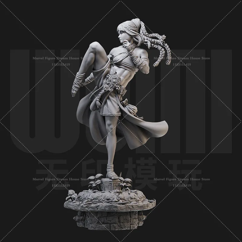 1/24 1/18 Scale Muay Thai Girl Combat Tough Robust Traditional Fight Techniques DIY Self-assembled GK 3D Resin Un-panited Doll