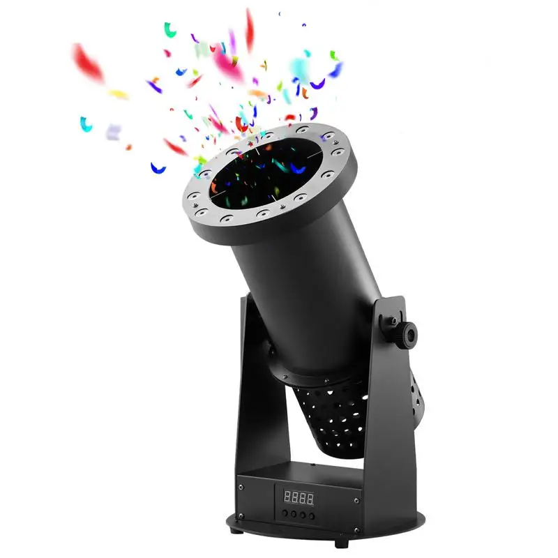 Professional Confetti Cannon LED Confetti Machine Remote Control High-Performance Confetti Machine Powerful Ejection for Events