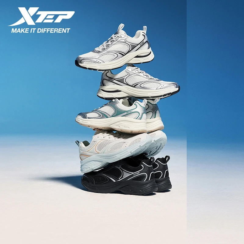 Xtep Y2K Running Sneakers For Women Winter Retro Casual Shock