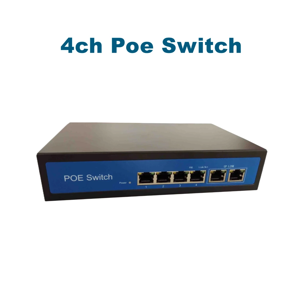 Imagem -02 - Rede Poe Switch para Ethernet Câmera ip Wireless ap Cctv Sistema de Câmera Vídeo Intercom Sistema 4ch 8ch 48v