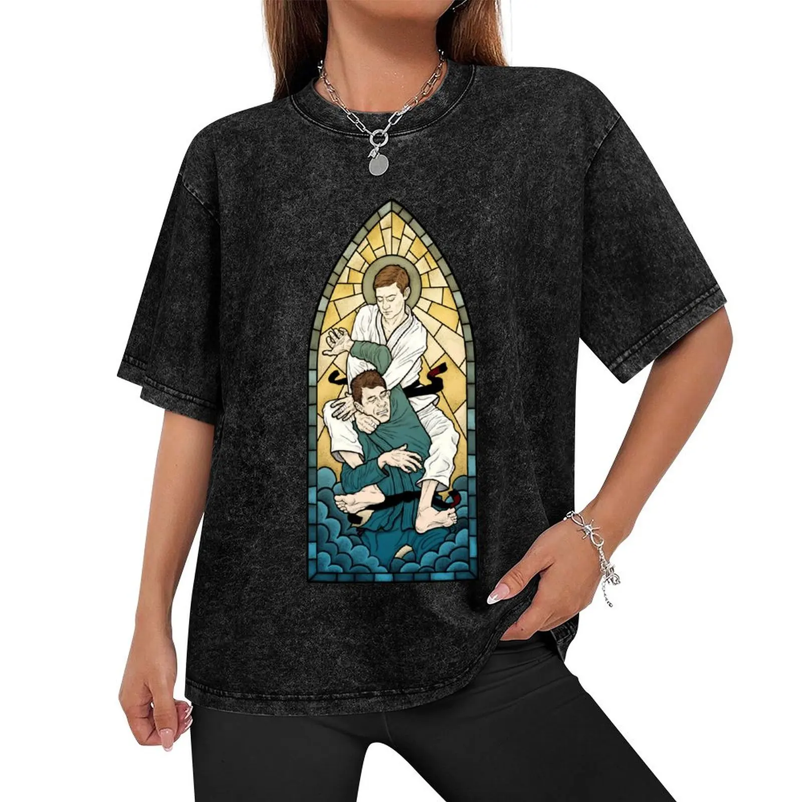 HOLY CHOKE - BLACK BELT T-Shirt cute tops oversized t shirt t shirt men