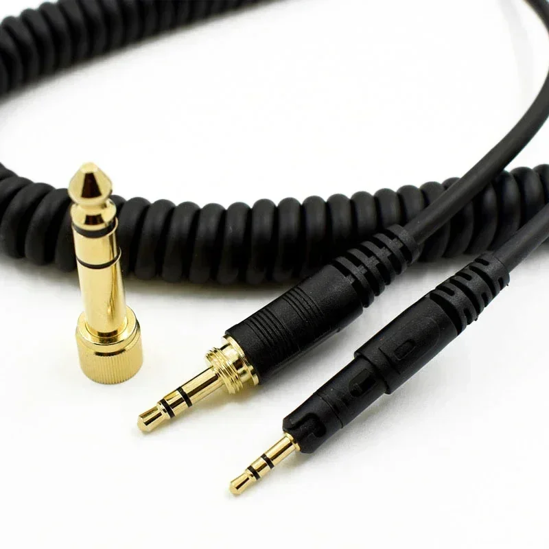 Audio Technic HP-CC Replacement Coiled Cable For ATH-M40x & ATH-M50x Headphones Quality Head-mounted Spring Earphone Cable