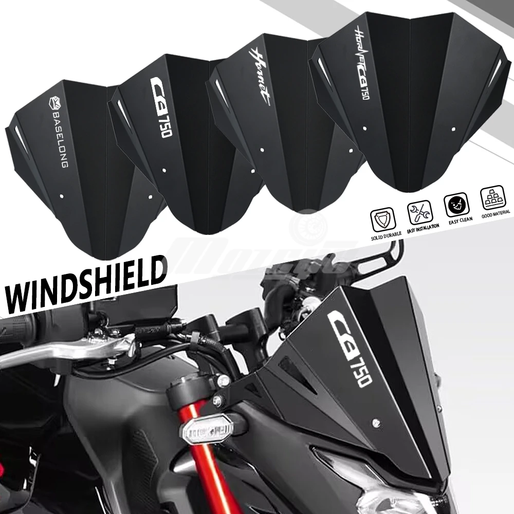 

For Honda CB750 Hornet CB 750 HORNET 2022 2023 2024 Motorcycle Accessories Windscreen Windshield Wind Screen Deflector Guards