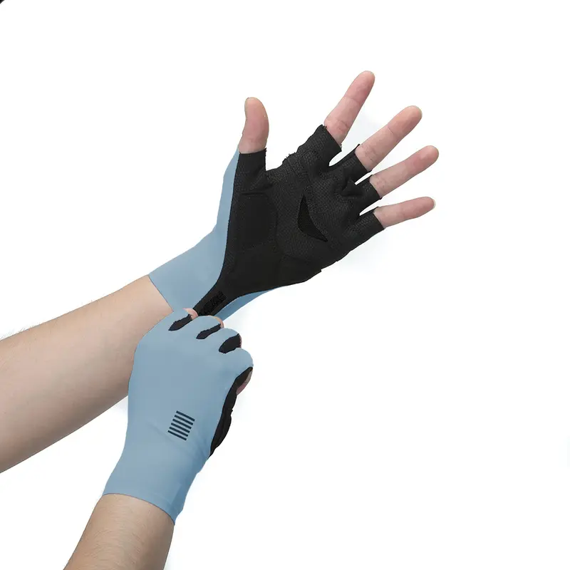 YKYWBIKE Cycling Gloves  MTB Bike Black White Gloves Sports Half Finger Bicycle Goves Men Women Breathable Shockproof Gloves - Image 14