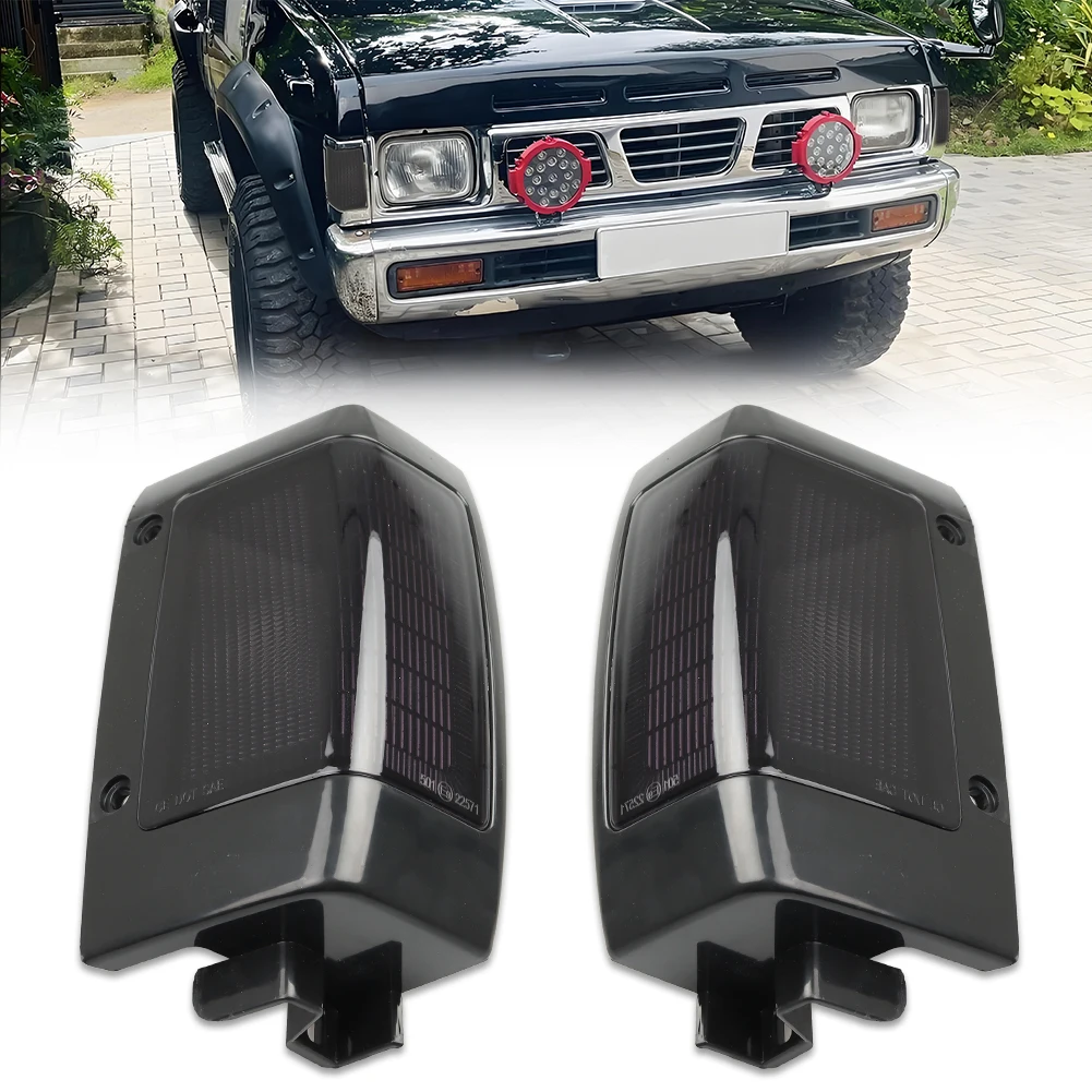 2 uds para 1990 1991 1992 1993 1994 Nissan D21 captación luz de esquina delantera luz de posición lateral cubierta de luz de señal de giro sin bombilla/enchufe