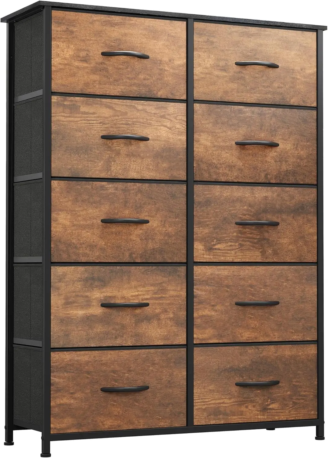 10 Drawer Dresser - Fabric Storage Tower, Organizer Unit for Bedroom, Living Room, Hallway, Closets