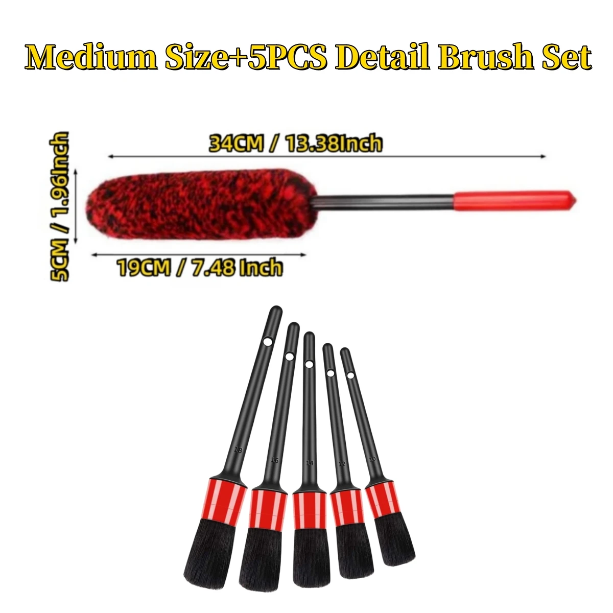 Autoband Wiel Detaillering Borstels Set Multifunctionele Car Cleaning Tools Voor Auto Velg Band Buigbaar Detail Schoon Gemakkelijk Auto Wassen Te - afbeelding 1