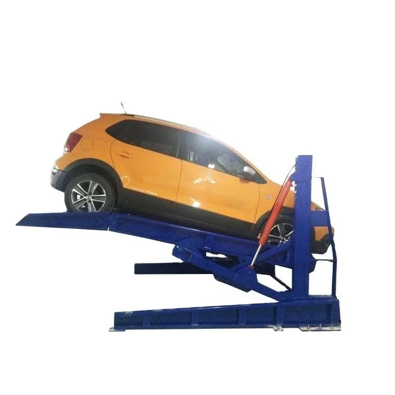 Low Ceiling Home Parking Garage Tilting 2 Post Car Parking Lift