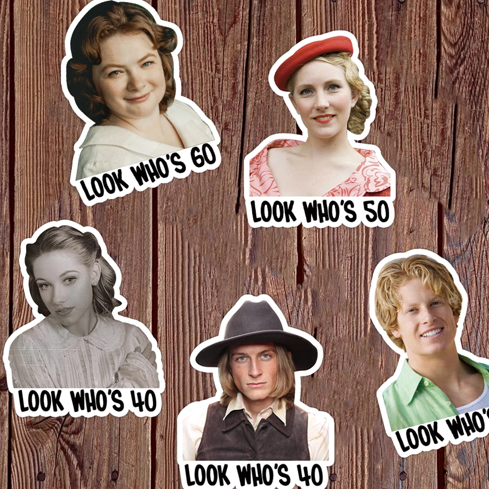 20 Stück individuelle Retro-Gesichtsaufkleber, personalisierte lustige Geburtstags-Fotolaufkleber, Retro-Party-Dekorationen zum 30. 40. 50. 60. Geburtstag