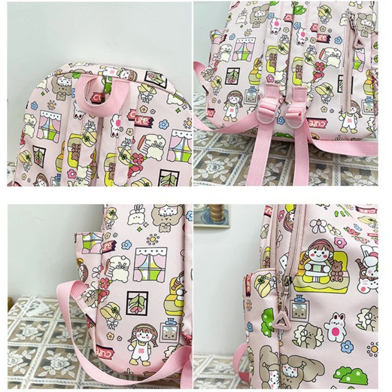 Graffiti Backpack for Teens Large  Bookbag Lightweight 19 Inch Laptop Bag for Girls Boy Casual High School College Traveling Bag