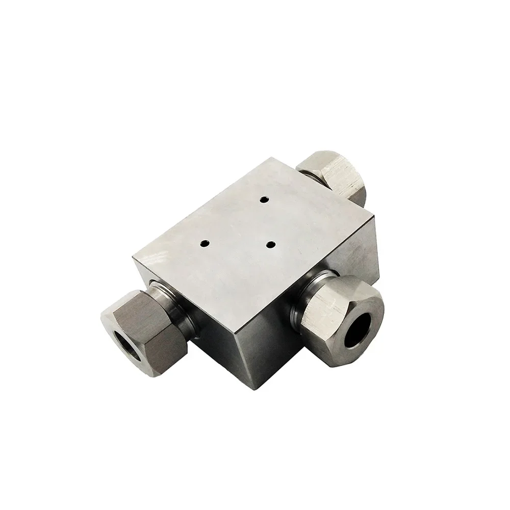 For Dardi Waterjet Cutter Parts 1/4 HP Tee Assembly 3/8 3/8'' High Pressure Tee Assy 1/4