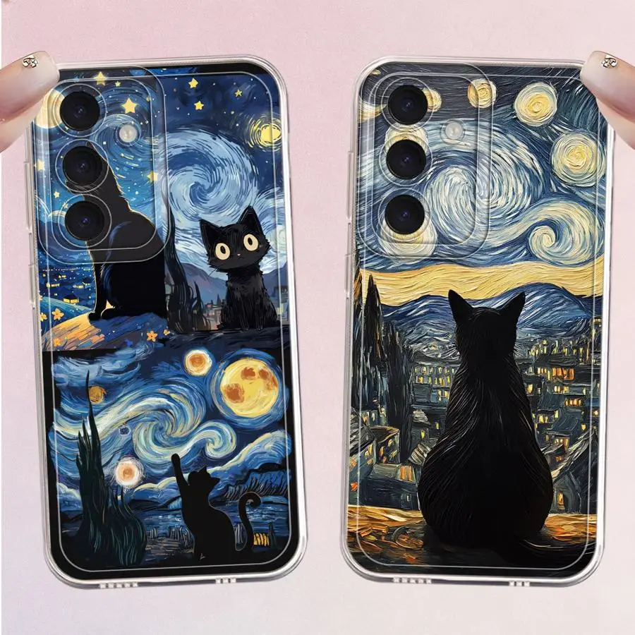 Phone Cover Case for Samsung Galaxy A56 A50 A25 A51 A33 A52 A52 A31 A36 A13 A26 A24 A14 A16 A55 A23 A54 A15 A34 A35 Van Gogh