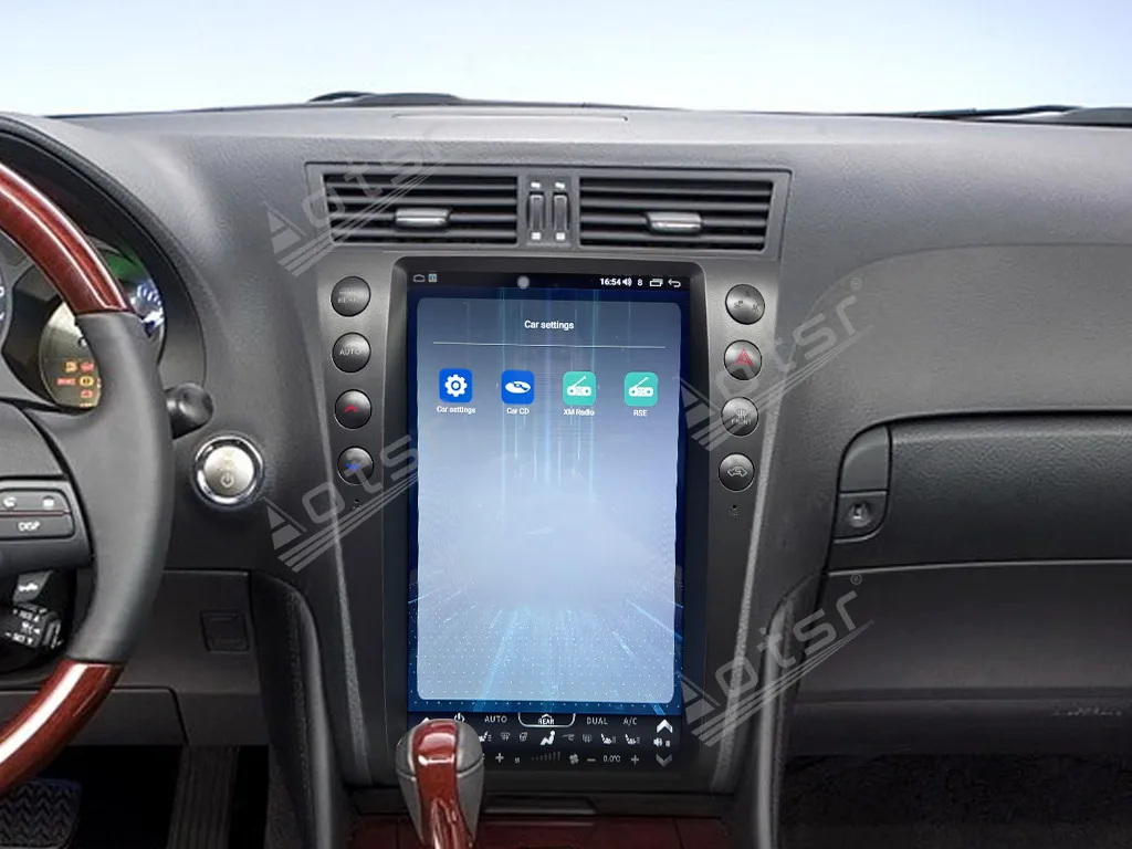 Pantalla Vertical estilo T de 13,6 pulgadas Android 13 para lexus GS 2005-2011 Radio de coche inalámbrica Carplay GPS reproductor estéreo automático navegación