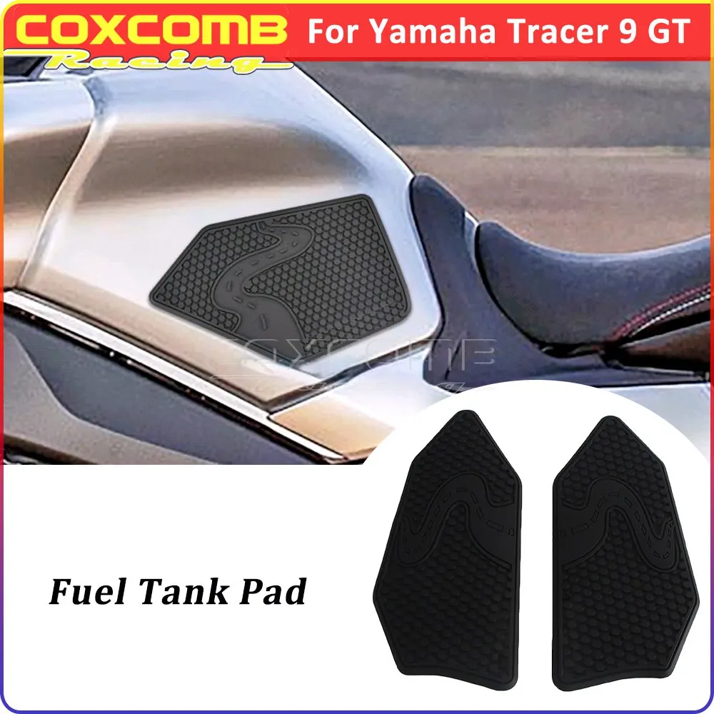 

Tank Side Pad Motorcycle Fuel Tank Stickers Waterproof Rubber Knee Protective Decals For Yamaha Tracer 9 GT 2025 Anti-Scratches