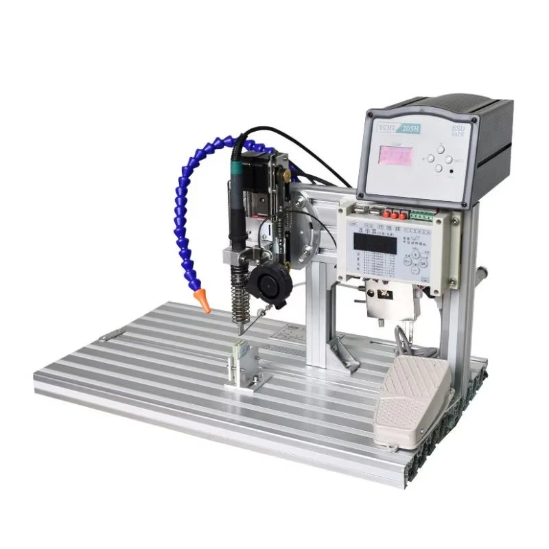 New Electronics Machinery Semi-Automatic USB Data Cable Making Equipment Foot-Operated Soldering Machine Wire Cutting Stripping