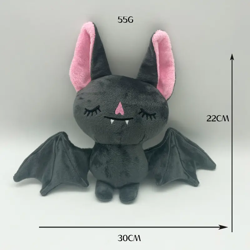 TreasuringU Halloween Kawaii Bat Plush Toys with Slippers Cute Plushie Dolls Cartoon Funny Ghost Toys Kids Birthday Gift - Image 9