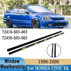 Window Weatherstrip Belt Trim For HONDA CIVIC EK9 EK4 1996-2000 Waterproof Front Left Right Windows Glass Sealing Rubber Strips