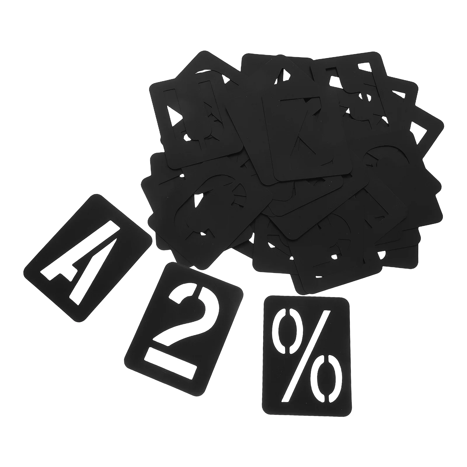 

42pcs Number Letters Template Alphabet Stencils PP Material Easy Clean Reusable Furniture Wall Painting Spray Mold Kids