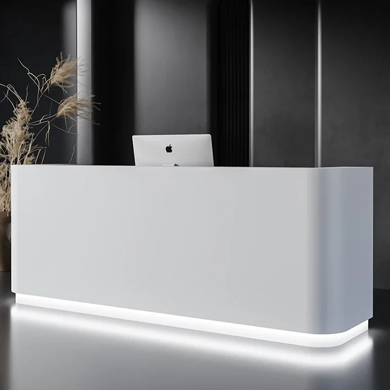 Beauty Institute Luxury Reception Desks Workbench Seating Checkout Reception Counter Business Banconi Reception Furniture