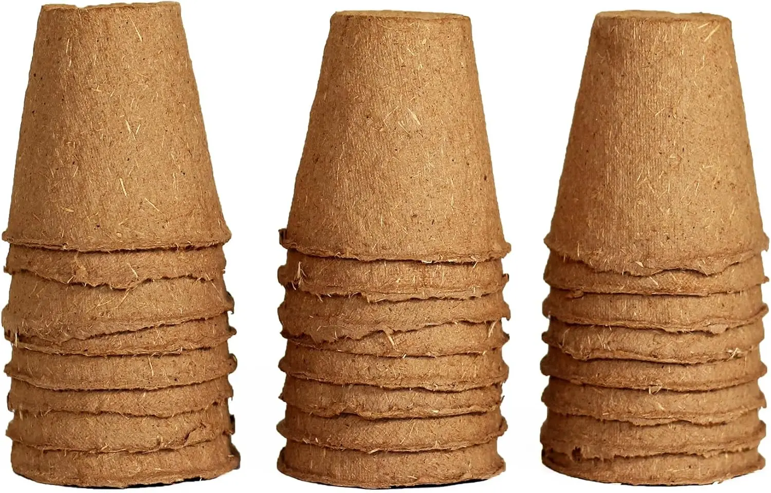 

Plants 2 Naked Pots | Small Natural Plantable Pots for Herbs Vegetables Tomato Seedlings | OMRI-Listed Biodegradable fo