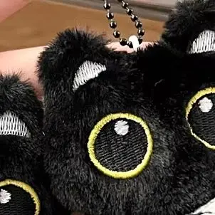 Kawali Kitten Doll Bag Pendant Keychain Plush Soft Stuffed Cat Doll Car Key Ring Desktop Decorations Backpack Charm Pendant Gift