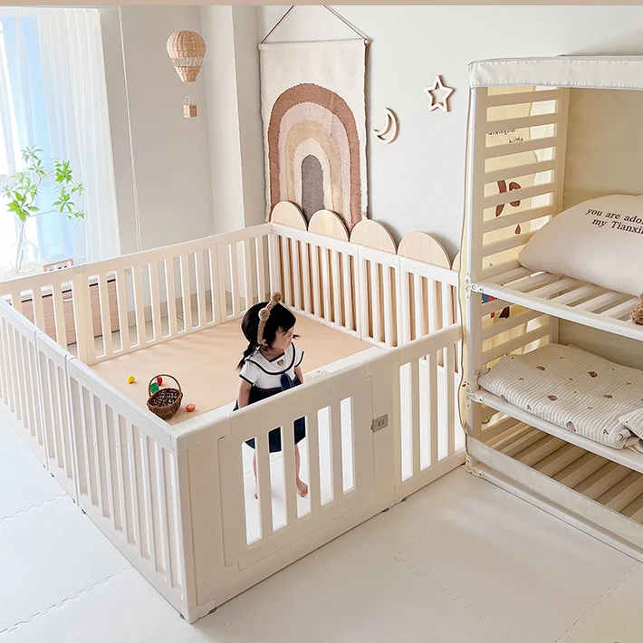 Parc en plastique solide et optimiste pour bébé, petit, intérieur, paradis, panneau de cour, clôture de sécurité pour enfant