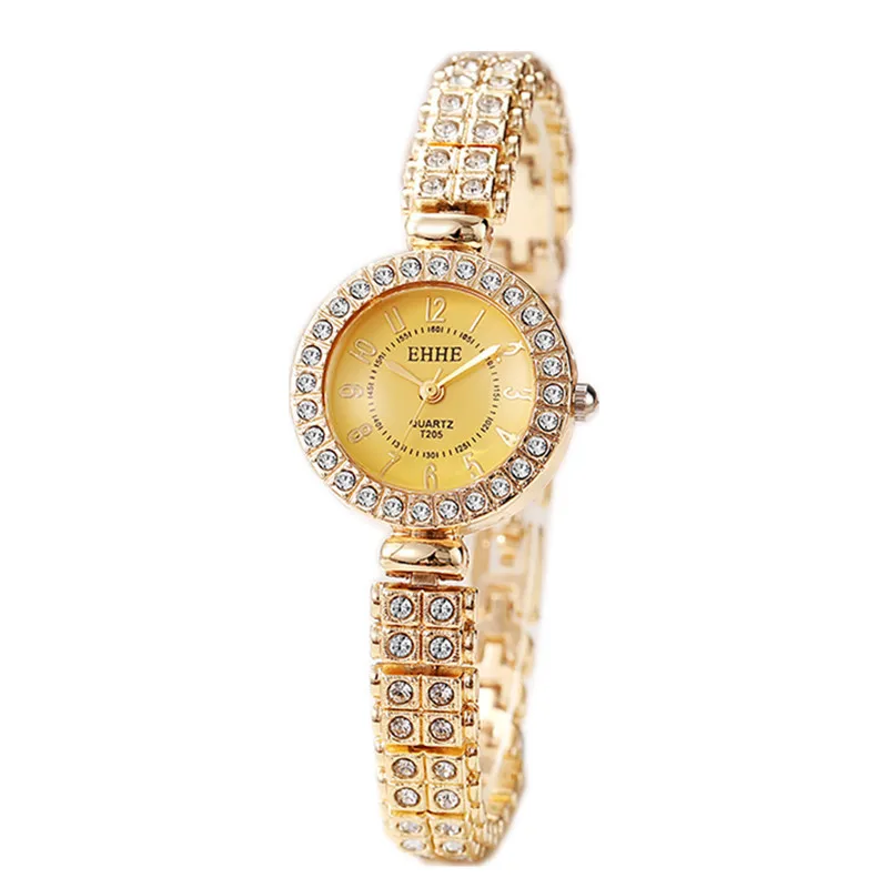 

Модные женские часы Студенческие вечерние часы с бриллиантовым браслетом Маленькие и милые повседневные часы