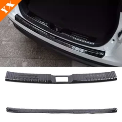 For Mitsubishi Eclipse Cross Accessories 2018-2022 Stainless Black Trim Car Rear Trunk Protector Plate Anti Hit/Dust sill Cover