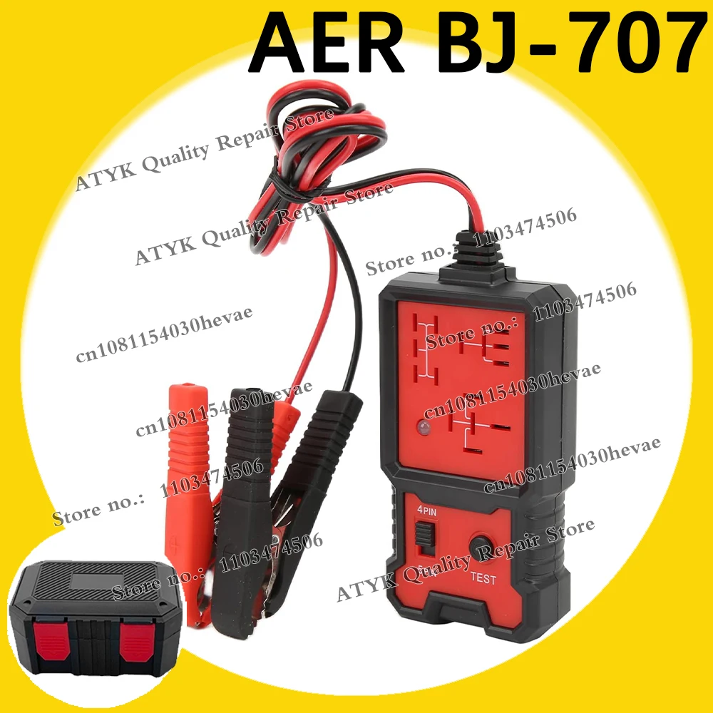 AER BJ 707 Automotive Relay Tester 12V Electronic Car Relay Tester LED Indicator Light Car Battery Checker 4PIN or 5PIN LED lamp