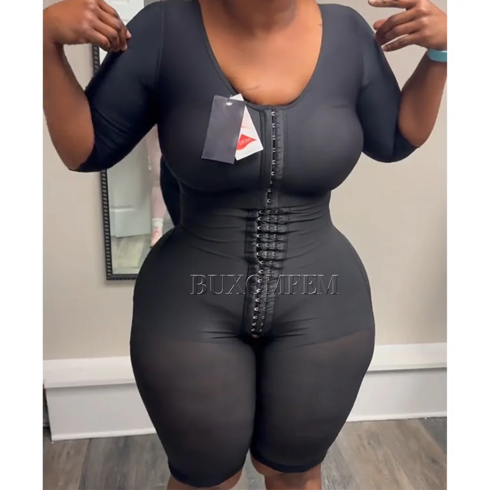 Seamless Shaped Up Tummy Control Shapewear with Bra BBL Bodysuits Invisible Front Breasted Modeling Fajas for Oversized Ladies