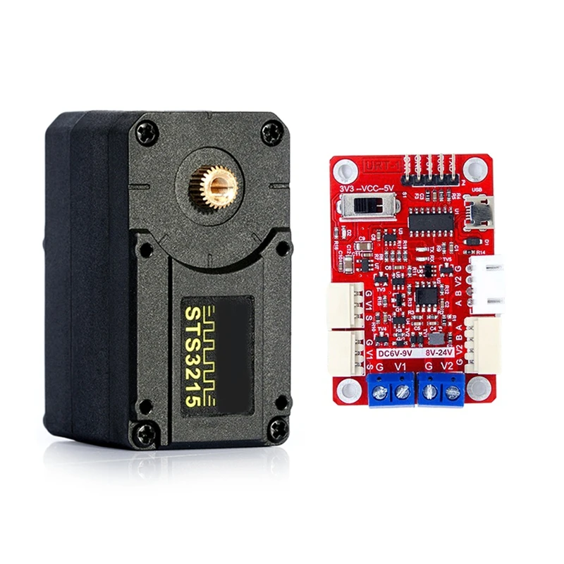 

Hot Sale 12V STS3215 Servos For SO-ARM100 Robotic Arm 30KG High Torque Intelligent Bus Servo TTL With FE-URT-1 Programming