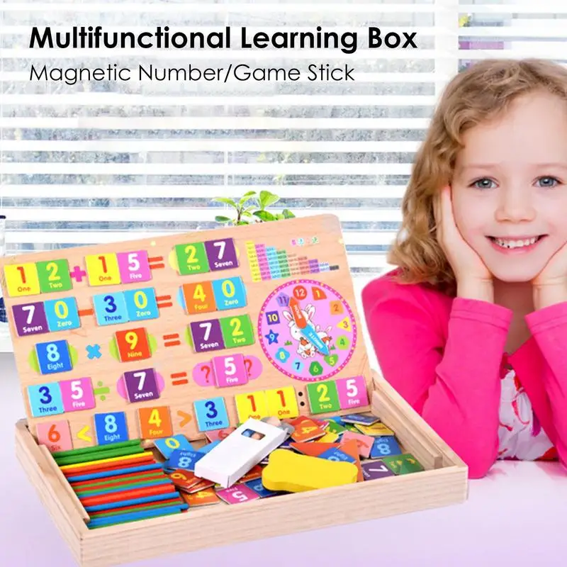 Bâtons de comptage, cartes de nombres et tiges de comptage, jouets d'apprentissage alth, zones scolaires et salle d'irritation, bâtons mathématiques Montessori