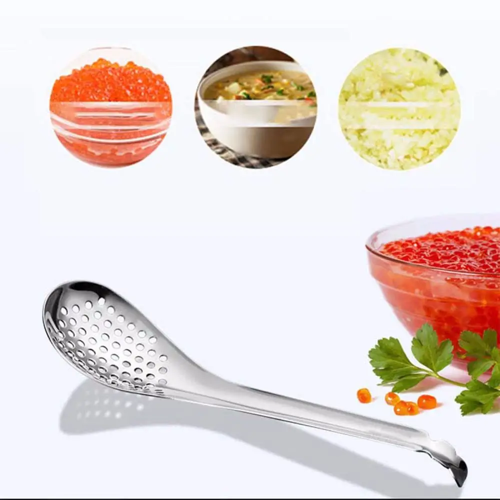 Creative 56 Holes Acrylic Molecular Cuisine Caviar Spoon Useful Kitchen Cooking Gadgets Colander Egg Yolk Caviar Colander