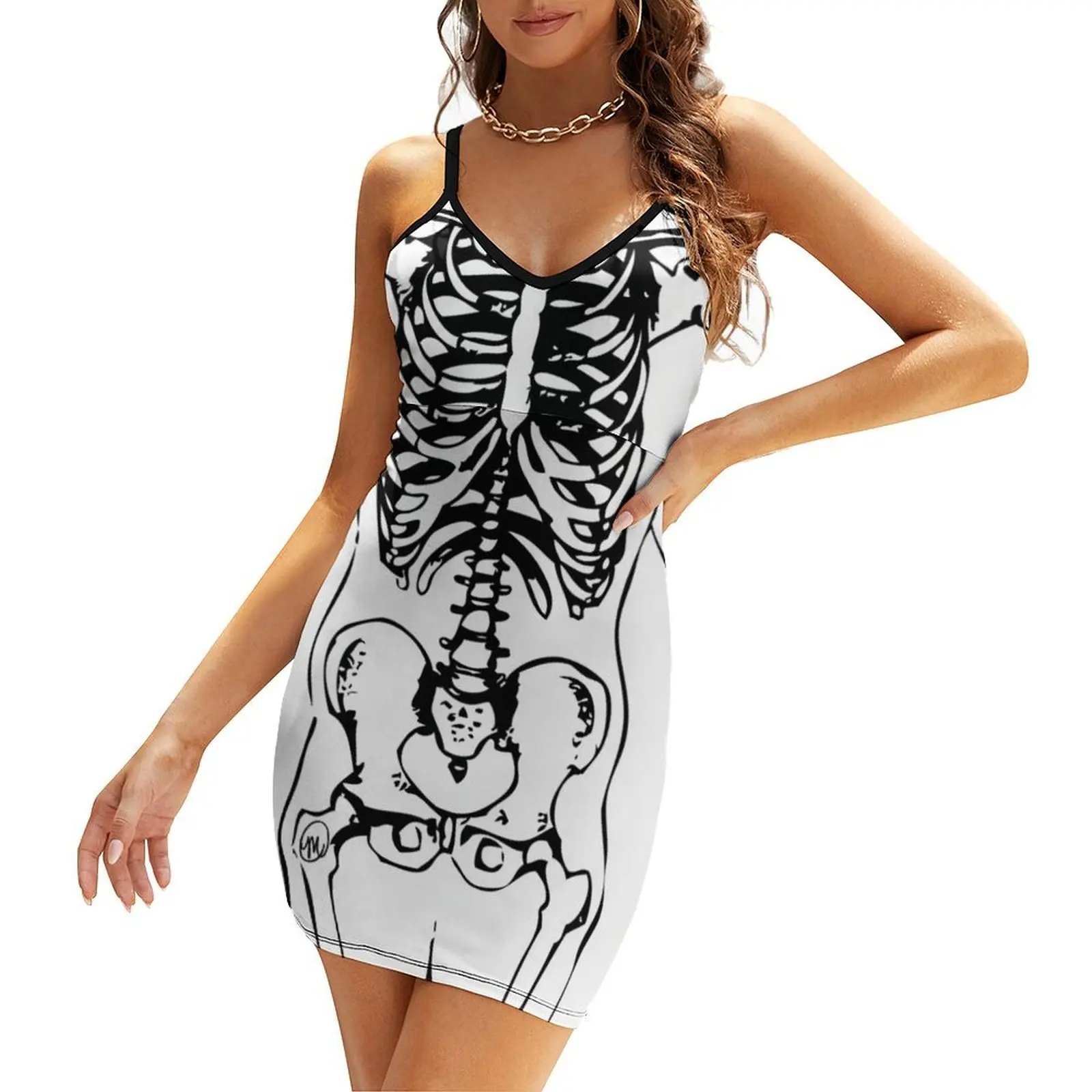 

Skeleton Sling Dress sexy dress for women women's fashion dresses evening dresses women chic and elegant evening dress