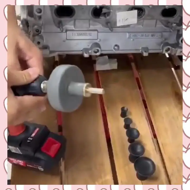 HHTL Valve Lapping Pro Car Repair Tool +5 Suction Plates Electric Valve Grinding Tool Set 16/20/30/35/45Mm