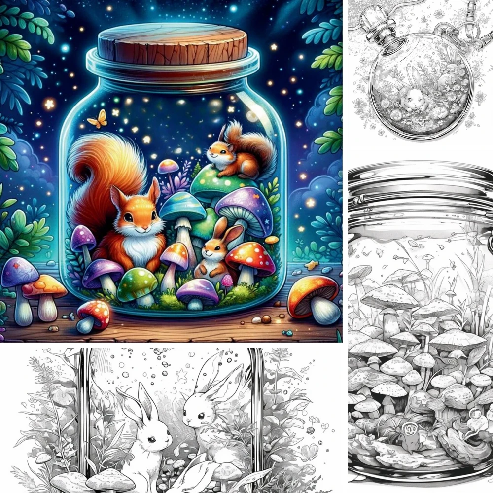 1pc Libro da colorare artistico Carta originale aggiornata 70 g/mq 22 pezzi Pagine singole Libri da colorare Regalo per le feste di compleanno
