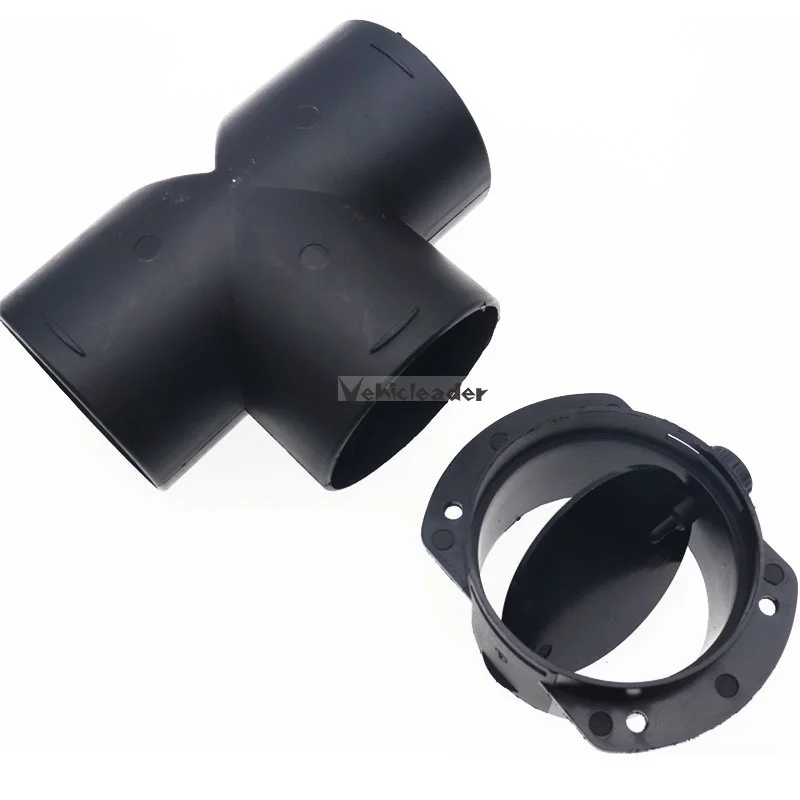 60mm/75mm Y Branch T Piece Air Vent Ducting Outlet Connector For Webasto Air Diesel Parking Heater Exhaust W/Regulating Valve