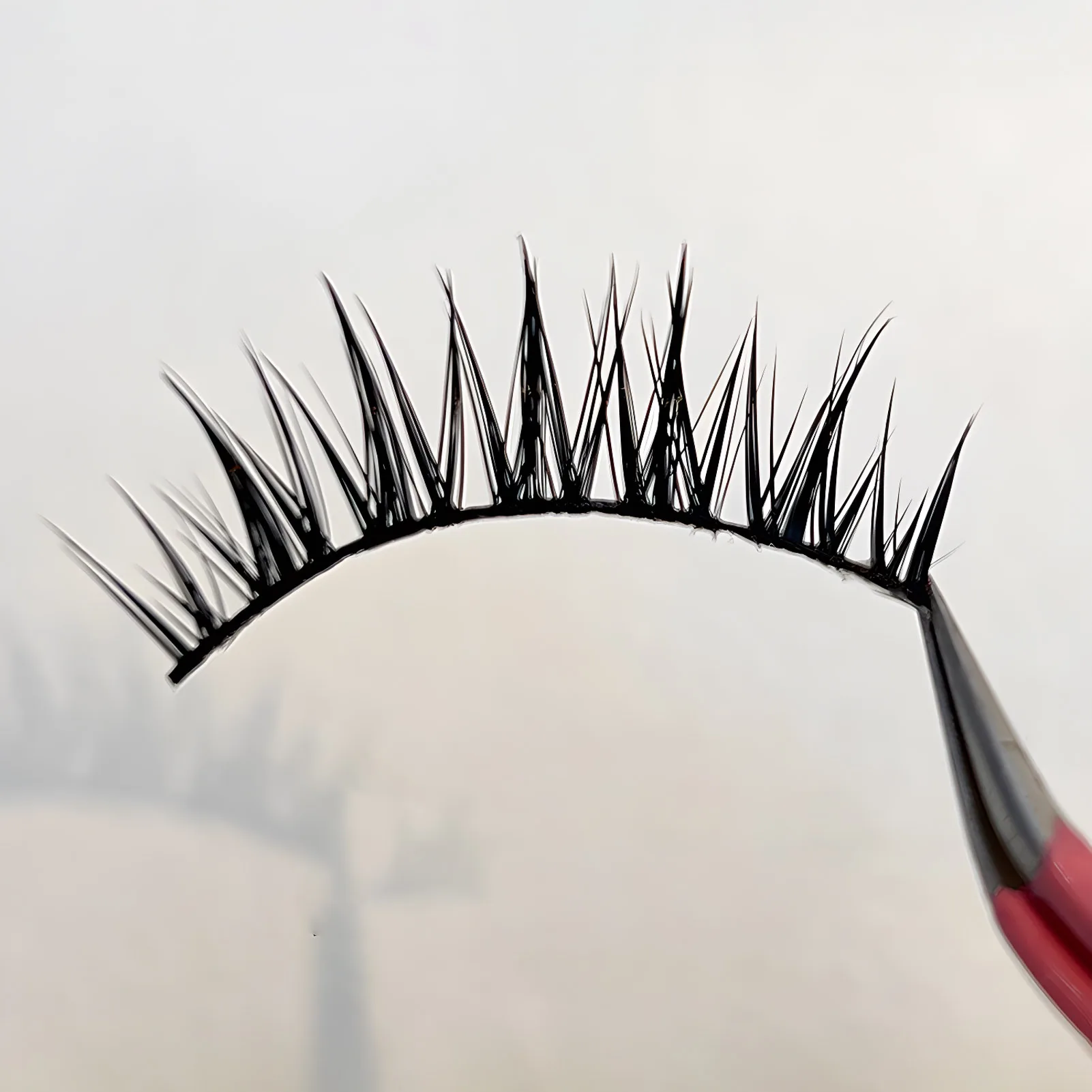 귀여운 스트립 속눈썹 컬 인조 속눈썹, 부드러운 비자극 솜털 속눈썹, 코스프레 메이크업 DIY 용품