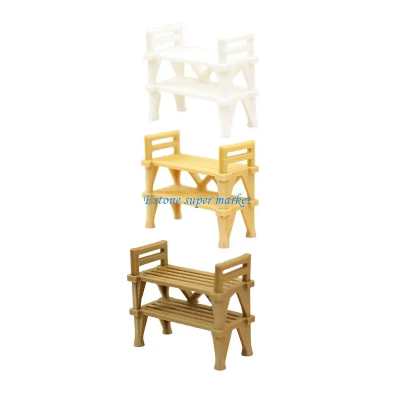 

090B Mini Shoe Storage Shelf For Model Enthusiasts Plastic Space Efficient Doll Scene Accessory