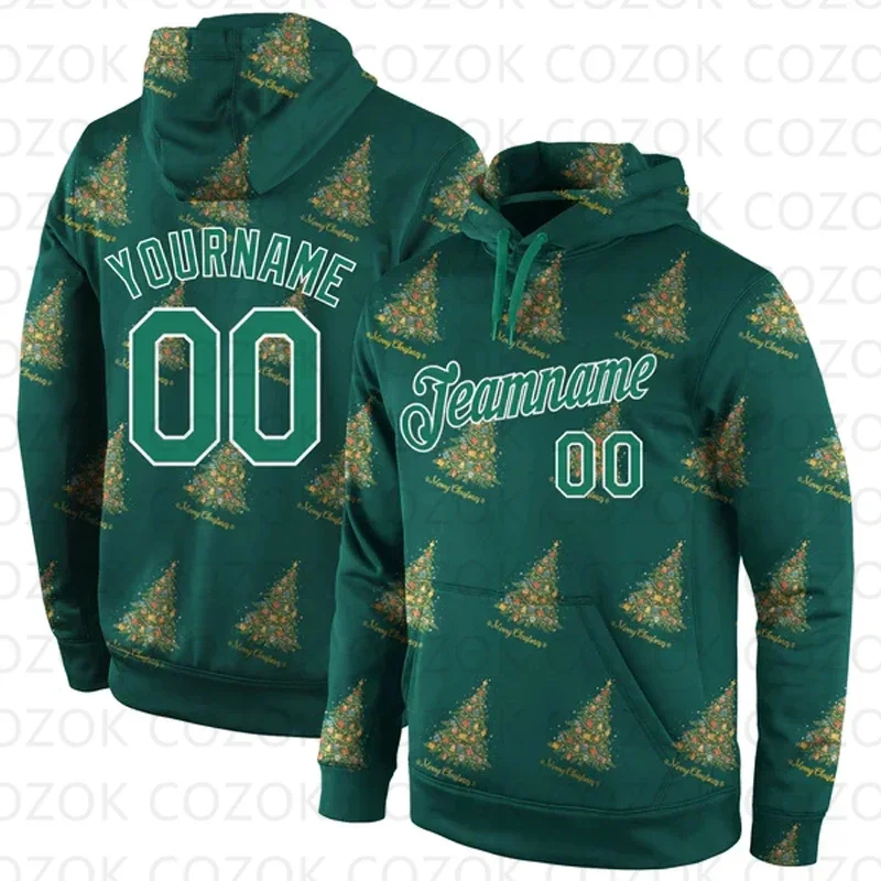 Customized Hoodie Christmas Tree pattern Jersey 3D Printed  Unisex Pullovers Hoodie Casual Sweatshirts
