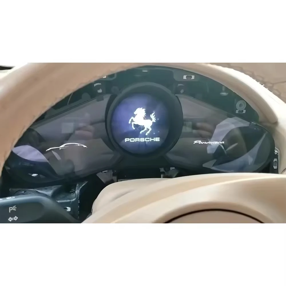 تصميم 12.3 بوصة سيارة LCD لوحة القيادة نظام لينكس الرقمية العنقودية السيارات عداد السرعة لبورشه كايين 2011-2016 #4