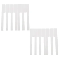 52 Pcs Piano Replace Key Tops Keytop Replacement White Skin Keyboard Repair Tools for