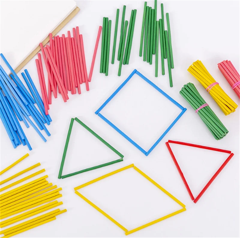 100 sztuk/zestaw Bamboo Color patyczki liczbowe pomoce dydaktyczne Montessori matematyka liczenie Rod dzieci przedszkole matematyka zabawka edukacyjna dziecko