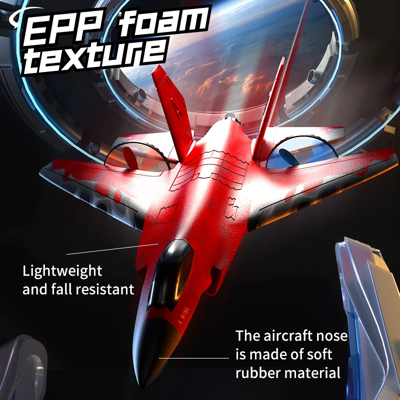 Rc Plane Epp Glider 2.4G Remote Control Aircraft Led Lighting Simulate F35 Fighter Rc Foam Plan For Boy