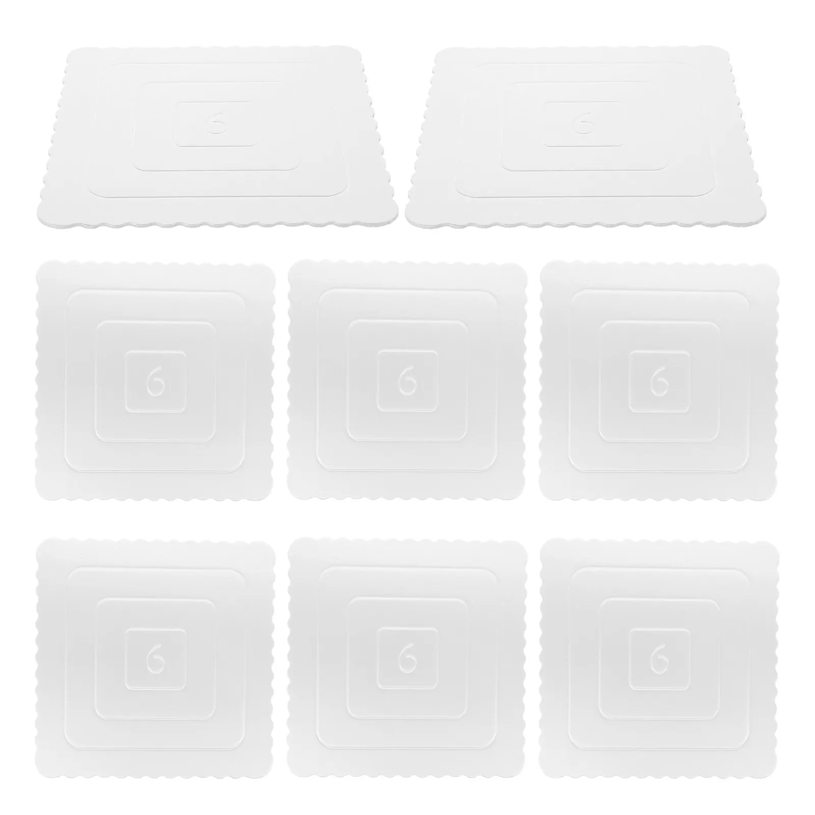 10Pcs Cake Boards Food Grade Paper Thick Sturdy Square Cake Base Elegant Color Grease Resistant Party Baking Display Mousse