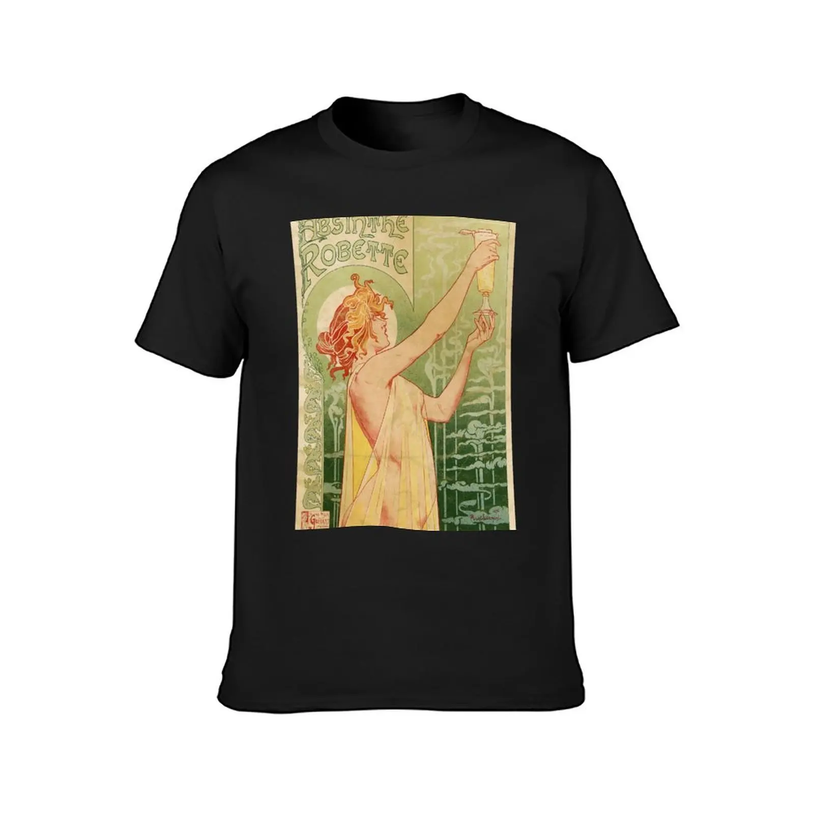 Absinthe Robette Vintage Alcohol Art Advert T-Shirt aesthetic clothes vintage clothes for a boy mens white t shirts