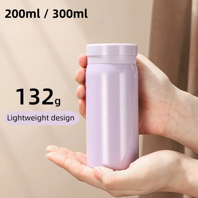 

200ml/300ml Stainless Steel Mini Water Bottle Outdoor Insulated Thermal Mug Coffee Thermos Bottle Car Vacuum Flasks Coffee Cup